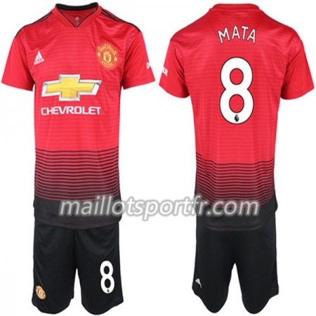 Maillot de Foot Manchester United Juan Mata 8 Enfant Domicile 2018/19